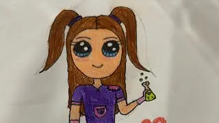 How to Draw a Cool Science Girl 👩‍🔬💜