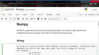 NUMPY IN PYTHON || PYTHON ONLINE WORKSHOP || VEC