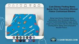 Cute Disney Finding Nemo & Dory Characters Blanket Fleece Customized Blanket