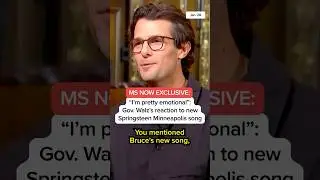 MS NOW EXCLUSIVE: 'I'm pretty emotional' Gov. Walz's reaction to new Springsteen Minneapolis song