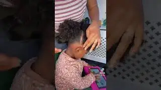 Kids rubber band hairstyle #shorts #naturalhair