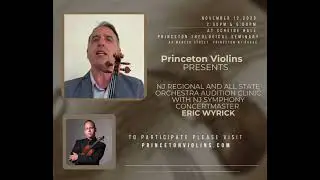 Orchestra Audition Clinic with Maestro Eric Wyrick Nov 12, 2023 // Register Below.