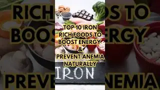 Top 10 Iron-Rich Foods to Boost Hemoglobin Naturally | Best Foods for Anemia#nutritiontips #health