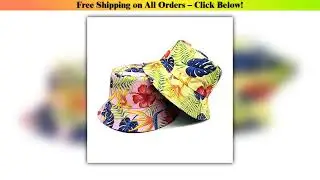 2024 Four Seasons Polyester Cartoon Print Bucket Hat Fisherman Hat Outdoor Travel Sun Cap for Men