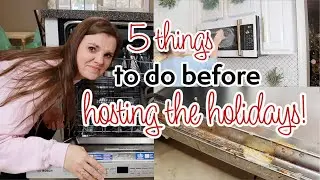 Things To Clean Before Hosting The Holidays | Christmas Cleaning 2022 | Thanksgiving Clean With Me