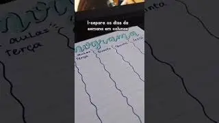 como fazer um cronograma de estudos 👍🏻 #cronogramadeestudos