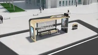 City Smart Bus Shelter | YEROO Shelter Design | Bus Stop Factory