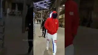 Raj Kundra&rsquo;s airport look and mask😅 #rajkundra