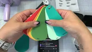 Nancy Stamps is live! Spellbinders swatching colors help