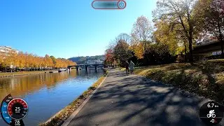Ultimate 30 minute Indian Summer Saar River🚴🏽&zwj;♂️🍂🍁🌞Garmin Indoor Cycling Workout