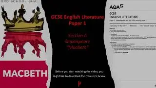 GCSE English Literature Paper 1, Section A (