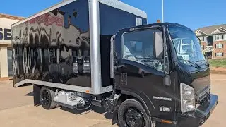 2018 ISUZU LAWN CARE Box Truck with Landscape Dovetail For Sale