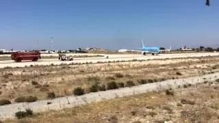 Mikonos LGMK/JMK airport runway damage repair