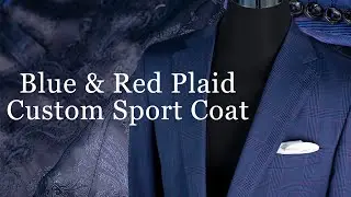 Blue & Red Plaid Custom Sport Coat | Mark Russell Custom Clothing