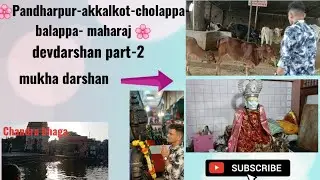 #Pandharpur-akkalkot-cholappa balappa maharaj🌸  mukha darshan 