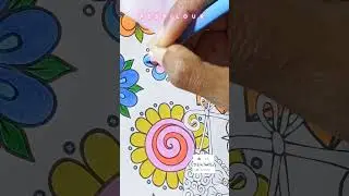 Cute Flower Pattern 🏵️🌸💮 |  Colouring Page 🎨🖌️ | Aesthetic pencil colours