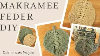 Makramee Feder | DIY | Anleitung | Boho Blatt | super einfach und schnell