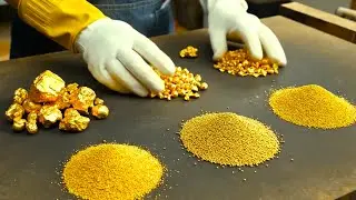 Inside a $2 Billion Gold Factory: How Raw Ore Becomes 24K Gold Bars & Coins
