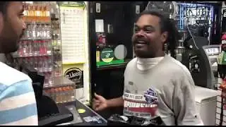 An Indian shop owner gets angry on an African American man (Everything gone crazy)