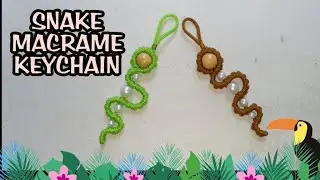 SOUVENIR, GANTUNGAN KUNCI ULAR,TALIKUR,SNAKE MACRAME KEYCHAIN, MACRAME ANIMAL, MACRAME BRACELET