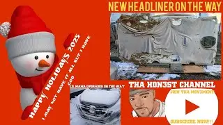 #merrychristmas #chrysler #headliner bigg mamma getting her hair done &  lil mama getting a facelift