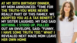 AT MY 30TH BIRTHDAY DINNER, MY MOM ANNOUNCED: 