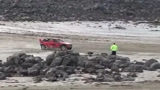 Guernsey Autocross held at Chouet Beach 16th February 2025 - Womens Race 2