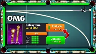 Galaxy Cue Level Max 😍 Recharge 150K Coins OMG 🤯 Pro 8 ball pool