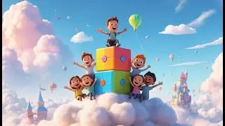 O Cubo Inst&aacute;vel do Fall Guys Construiu uma Torre de Nuvens | Rimas e Can&ccedil;&otilde;es para Crian&ccedil;as