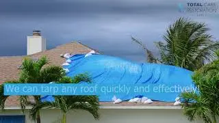 Quick Glimpse: Roof Tarp in Action!