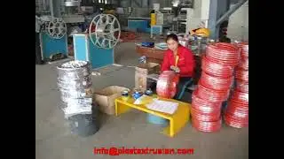 PVC fiber braided hose extrusion line
