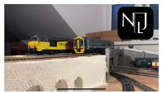North Leigh Junction February 2021 layout update/ballasting: