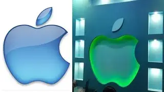 تصميم شعار أيفون او تفاحة بطريقة سهلة وسريعة Design an iPhone or Apple logo in an easy and fast way