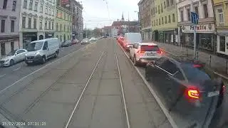 Linka 6 -- 2x  ČKD Tatra T3G [TRAM Camera] : Kr&aacute;lovo Pole, n&aacute;draž&iacute; ---- Star&yacute; L&iacute;skovec, smyčka