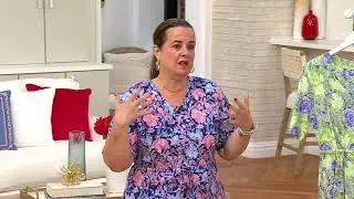 Stan Herman Heirloom Floral Cotton Jersey Maxi Dress on QVC