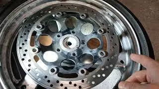 Замена переднего тормозного диска на Suzuki GS500