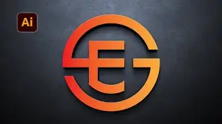 Typography E+G Logo Design in Adobe Illustrator | Modern Logo Design in Adobe Illustrator