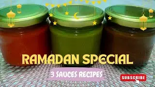 Easy Red Chilli Tomato,Green Chilli & Imli Sauce Recipe | सिर्फ 5 मिनट में 3 सॉस बनाने का आसान तरीका