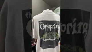 Repairing Vintage The Offspring Band tee.🪡