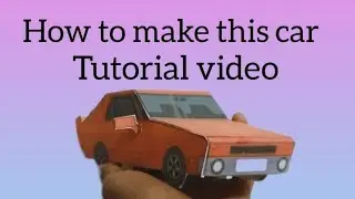 HOW TO MAKE A PAPER CAR. TUTORIAL VIDEO. #car #paper #craft #making