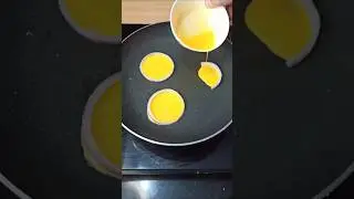 Egg Half fry Recipe #shorts