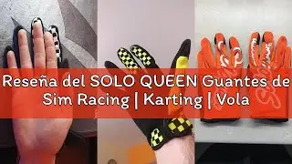 Rese&ntilde;a del SOLO QUEEN Guantes de Sim Racing | Karting | Volante Games | ATV | Adulto Unisexo Colorea