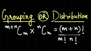 Grouping or distribution of m+n+p objects | Combinatorics Explained