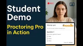 Proctoring Pro Student Demo | Moodle Online Exam Experience (2025)