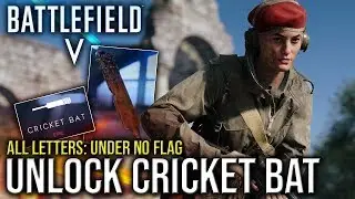 Unlock CRICKET BAT - All letters Under No Flag | BATTLEFIELD V