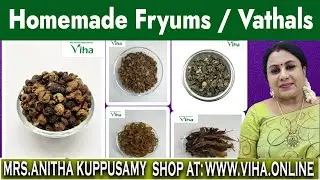 Viha Homemade Fryums / Vathal | Viha Online Homemade Foods | Anitha Kuppusamy Viha