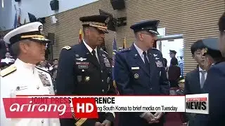 Top U.S. military commanders visiting S. Korea to hold joint press conference