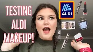 Testing ALDI/LACURA makeup // makeup TUTORIAL!