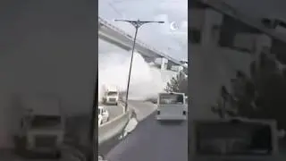 As&iacute; derrap&oacute; la pipa de gas LP en CDMX