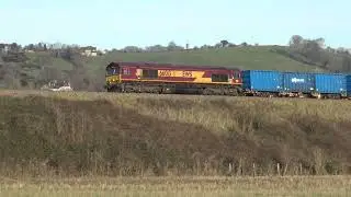 66013 EWS Long BINLINER 6C03 Northolt Sidings to Severnside SITA 100126
